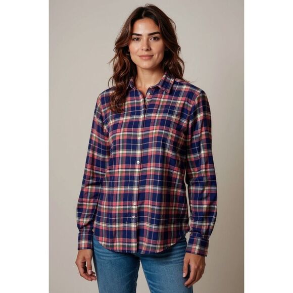UNTUCKit Tops - $130 Untuckit women’s blue plaid brand new size 18 m7